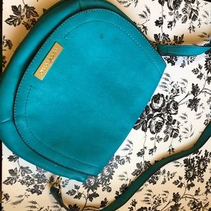 Liz Claiborne blue cross body purse